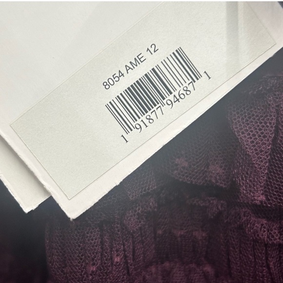 MAC DUGGAL 8054 NWT Ruffle Cap Sleeve Tiered Midi Dress - Picture 8 of 10